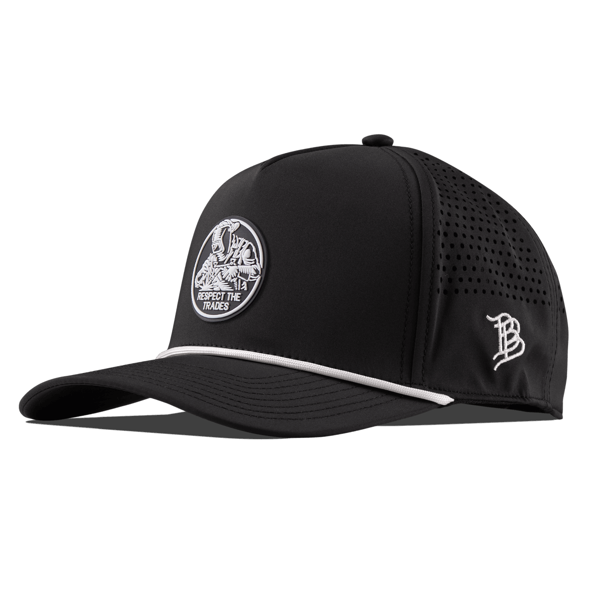 Respect The Trades Welder Curved 5 Panel Rope Black