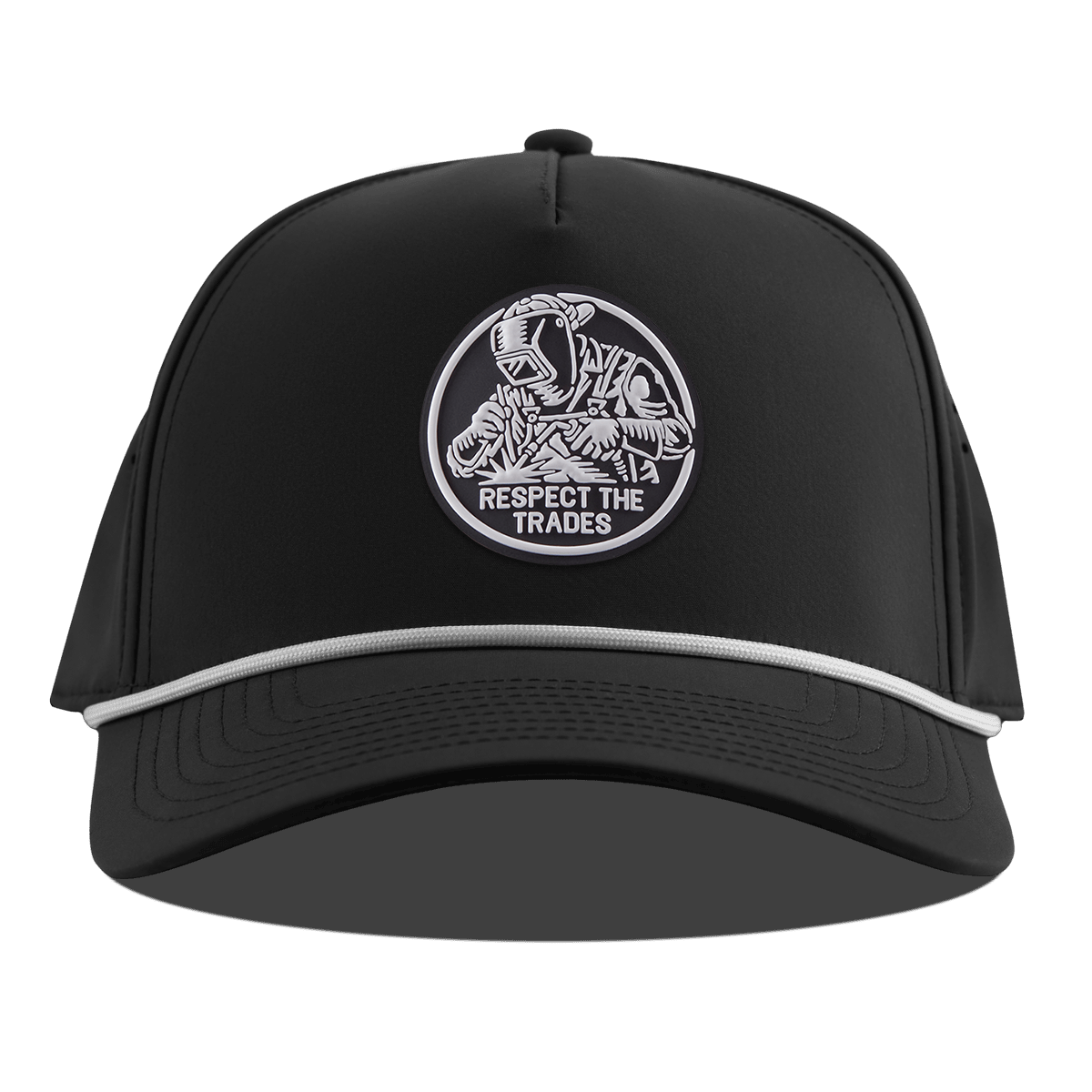 Respect The Trades Welder Curved 5 Panel Rope Black
