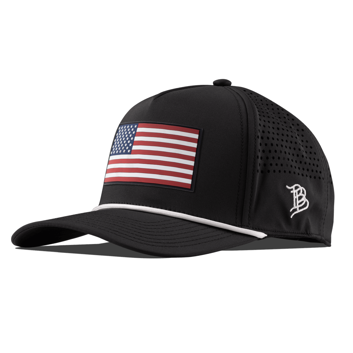 Salute PVC Curved 5 Panel Rope Black