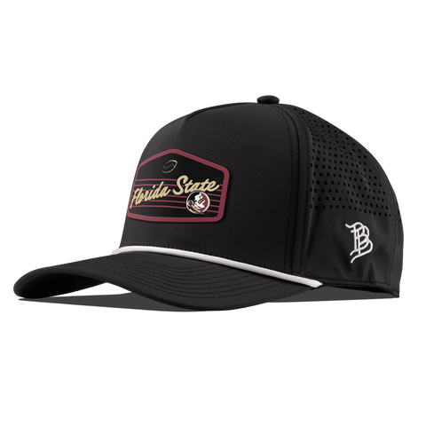 Florida State University "Seminole Football" Curved 5 Panel Rope Black