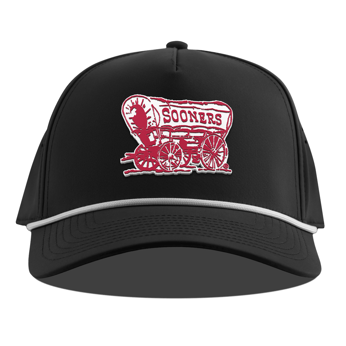 University of Oklahoma "Sooner Schooner" Curved 5 Panel Rope Black