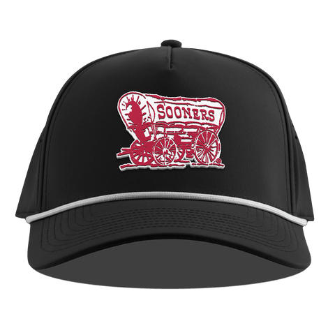 University of Oklahoma "Sooner Schooner" Curved 5 Panel Rope Black