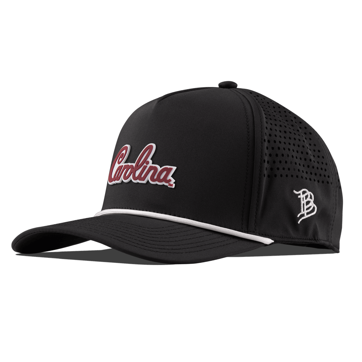 University of South Carolina "South Carolina Script" Curved 5 Panel Rope Black/White