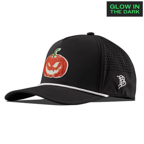 Jack-O-Lantern Glow Curved 5 Panel Rope Black