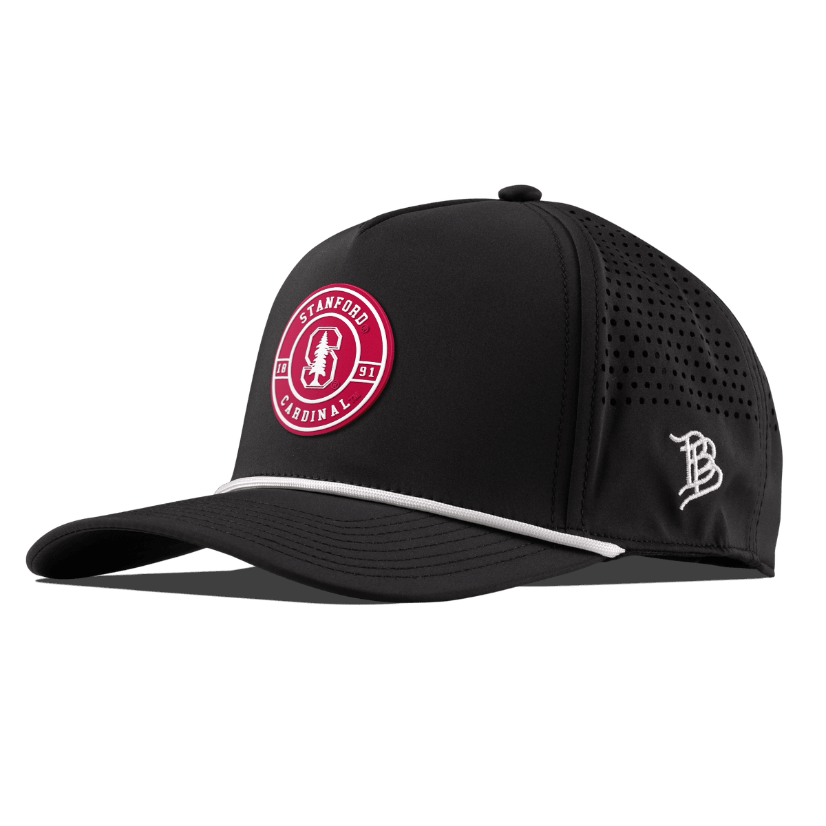 Stanford University "Stanford Seal" Curved 5 Panel Rope Black