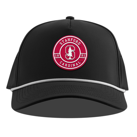 Stanford University "Stanford Seal" Curved 5 Panel Rope Black