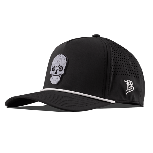 Sugar Skull PVC Curved 5 Panel Rope Black