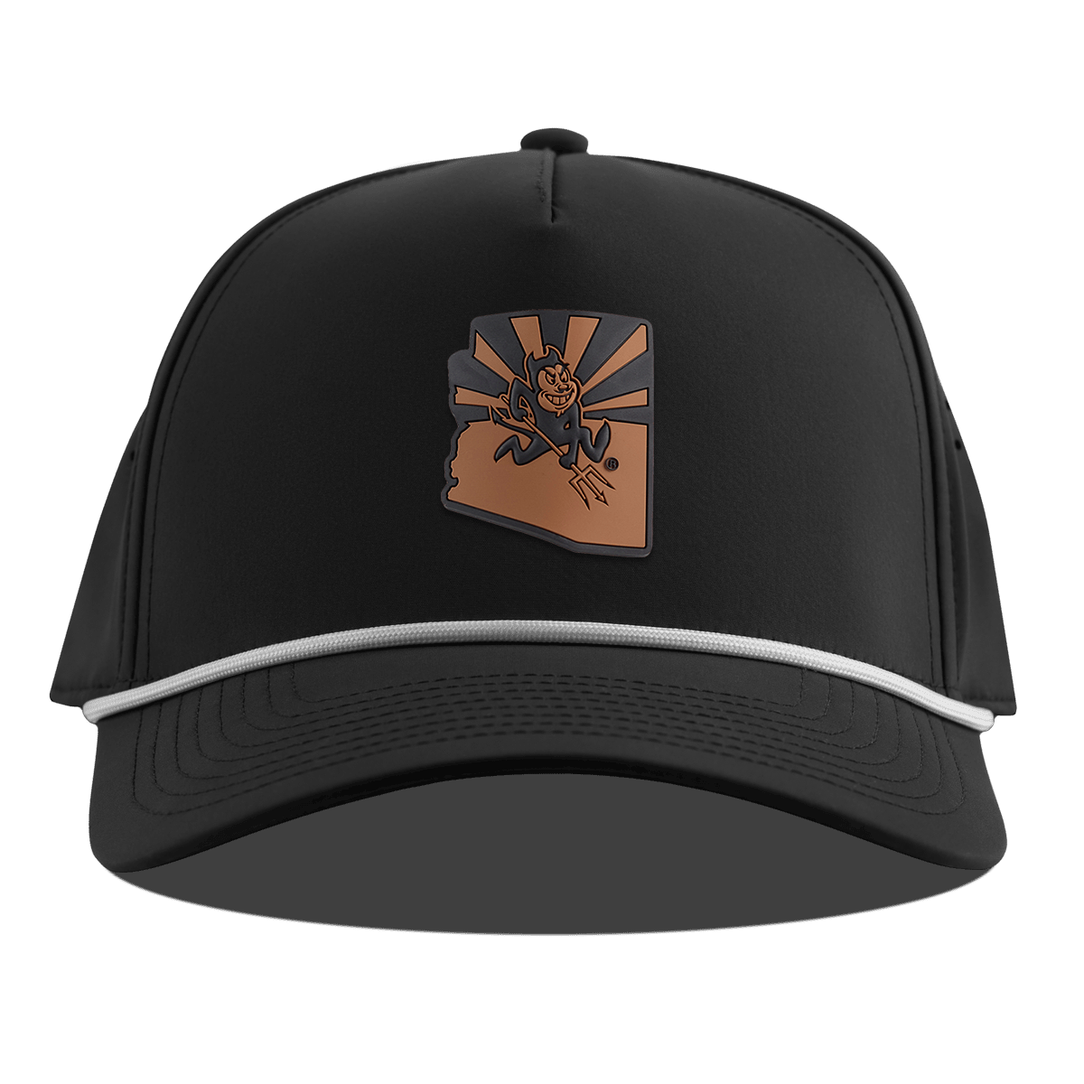 Arizona State University "Sun Devil State" Curved 5 Panel Rope Black