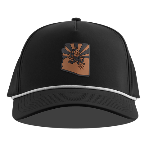 Arizona State University "Sun Devil State" Curved 5 Panel Rope Black