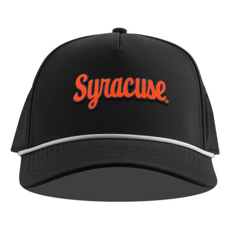 Syracuse University "Syracuse Throwback Script" Curved 5 Panel Rope Black