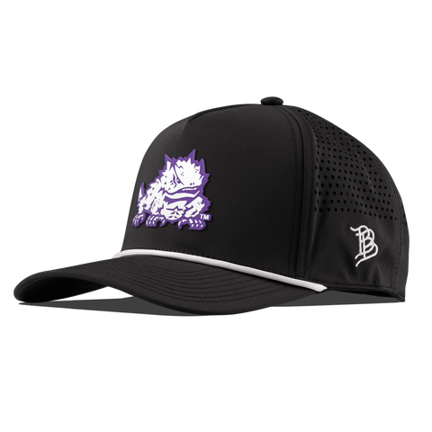 Texas Christian University "TCU Team Logo" Curved 5 Panel Rope Black