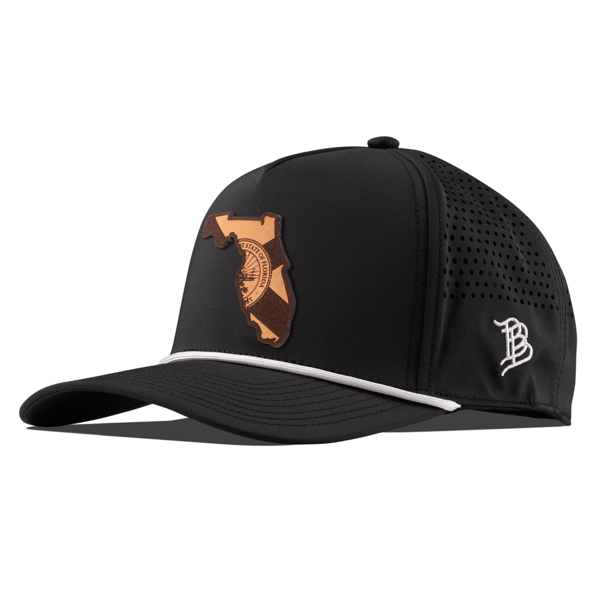 Florida 27 Curved 5 Panel Rope Black/White