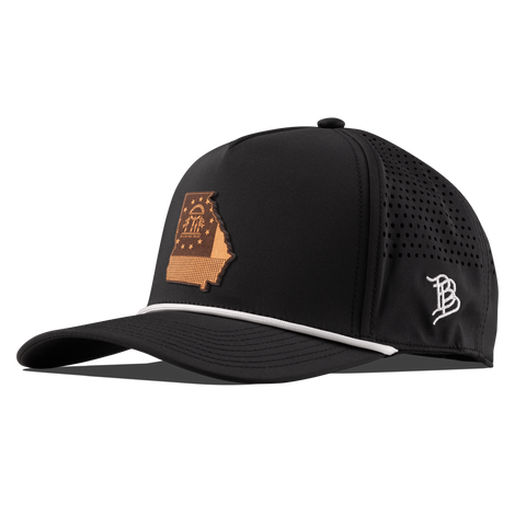 Georgia 4 Curved 5 Panel Rope Black/White