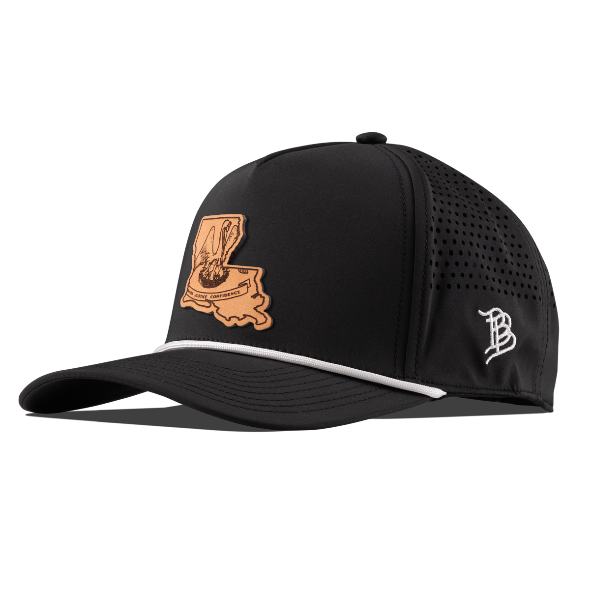 Louisiana 18 Curved 5 Panel Rope Black/White