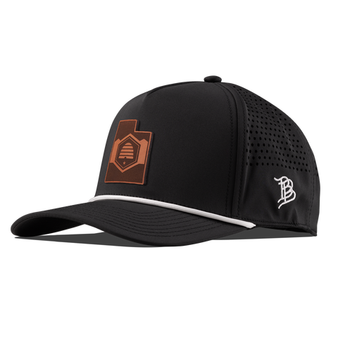 Utah 45 Tan Curved 5 Panel Rope Black/White