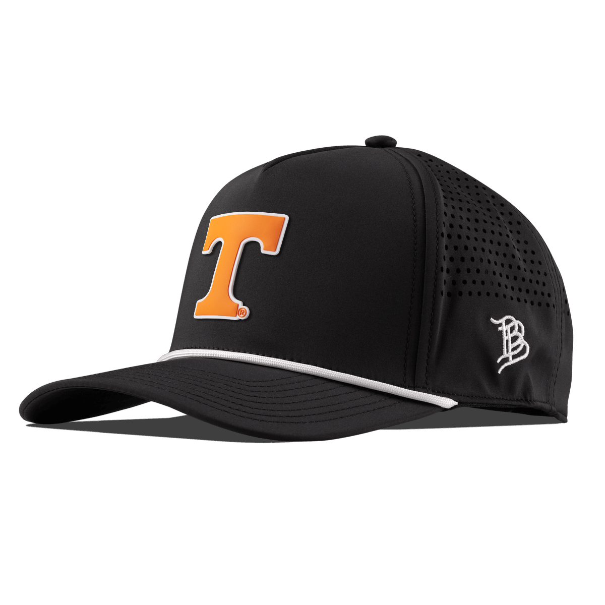 University of Tennessee "Tennessee Block" Curved 5 Panel Rope Black