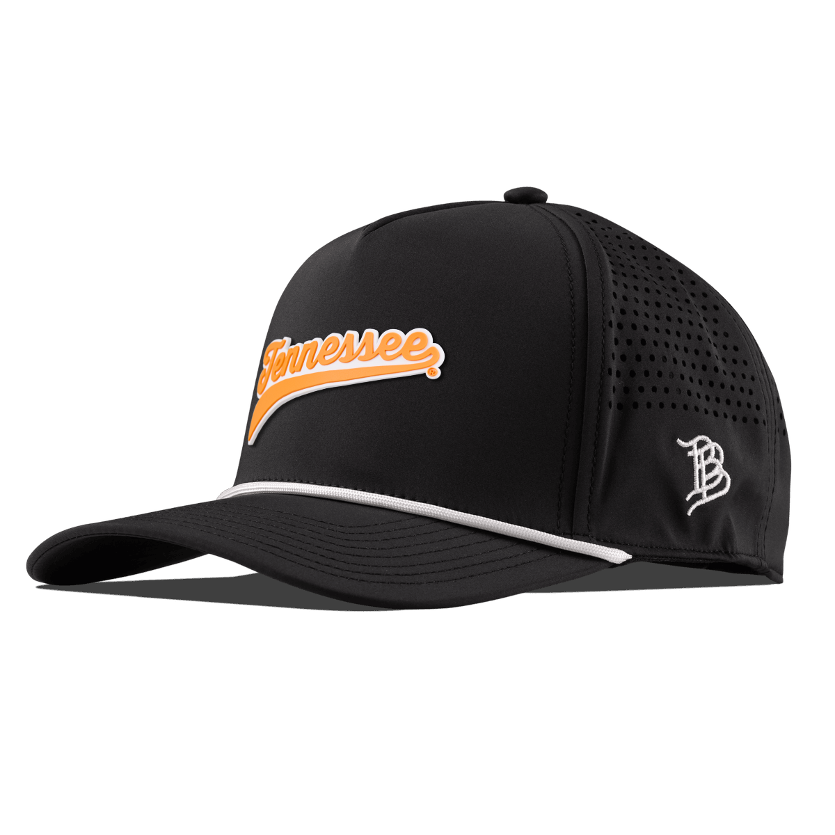 University of Tennessee "Tennessee Script" Curved 5 Panel Rope Black
