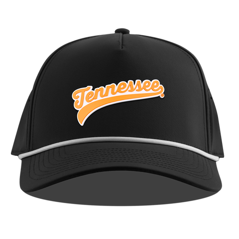 University of Tennessee "Tennessee Script" Curved 5 Panel Rope Black