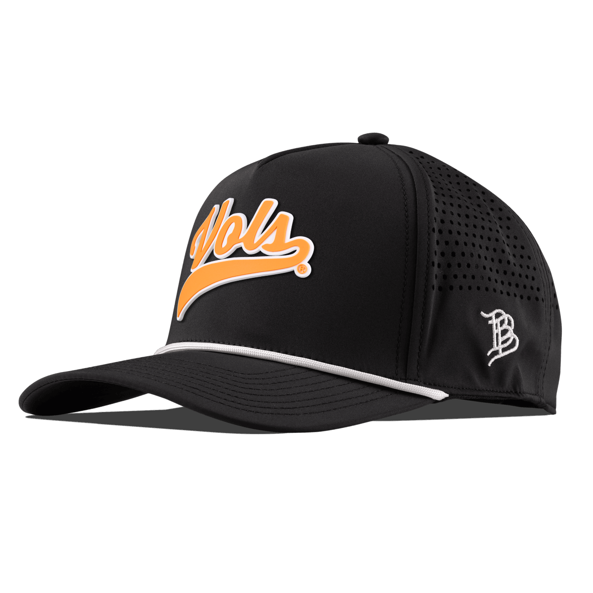 University of Tennessee "Tennessee Vols Script" Curved 5 Panel Rope Black