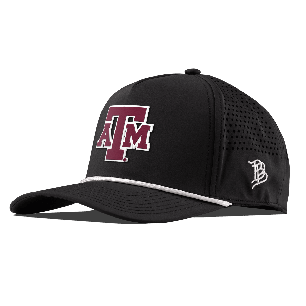 Texas A&M University "Texas A&M Block" Curved 5 Panel Rope Black