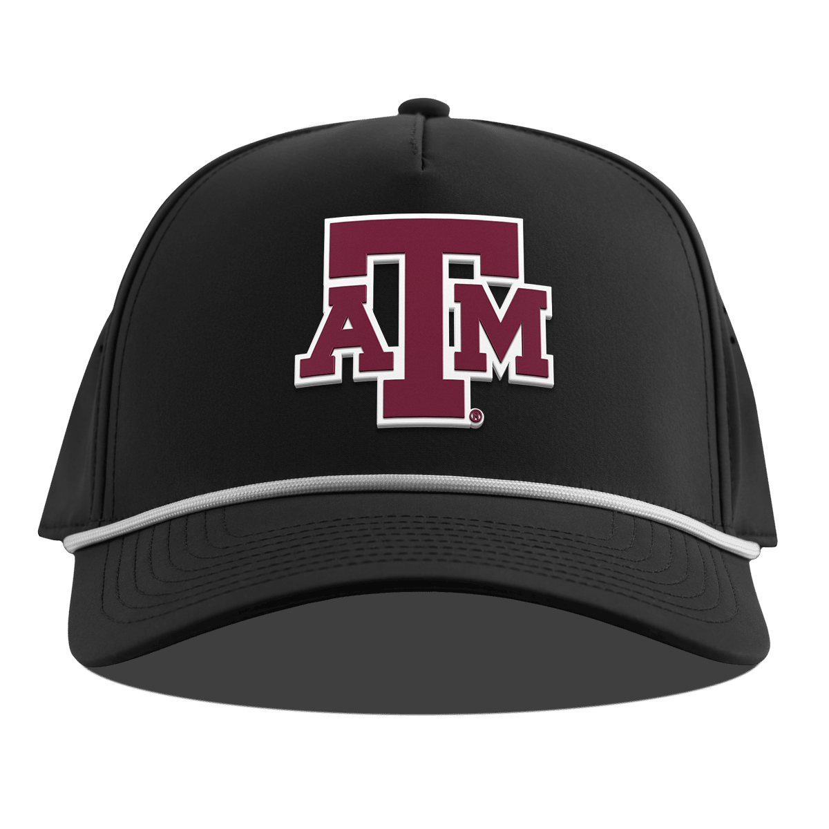 Texas A&M University "Texas A&M Block" Curved 5 Panel Rope Black