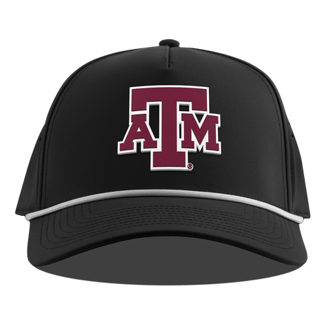Texas A&M University "Texas A&M Block" Curved 5 Panel Rope Black