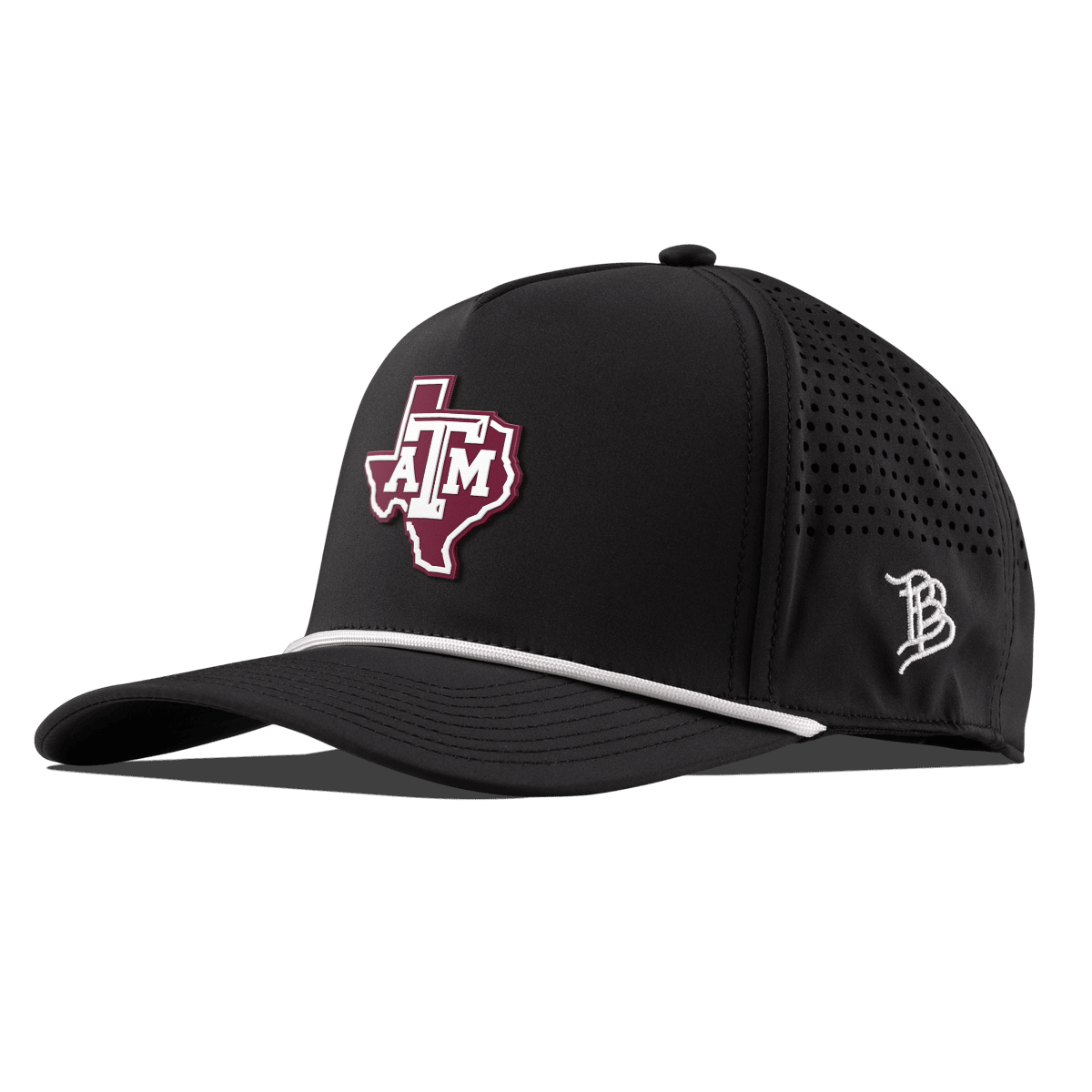 Texas A&M University "Texas A&M Outline" Curved 5 Panel Rope Black
