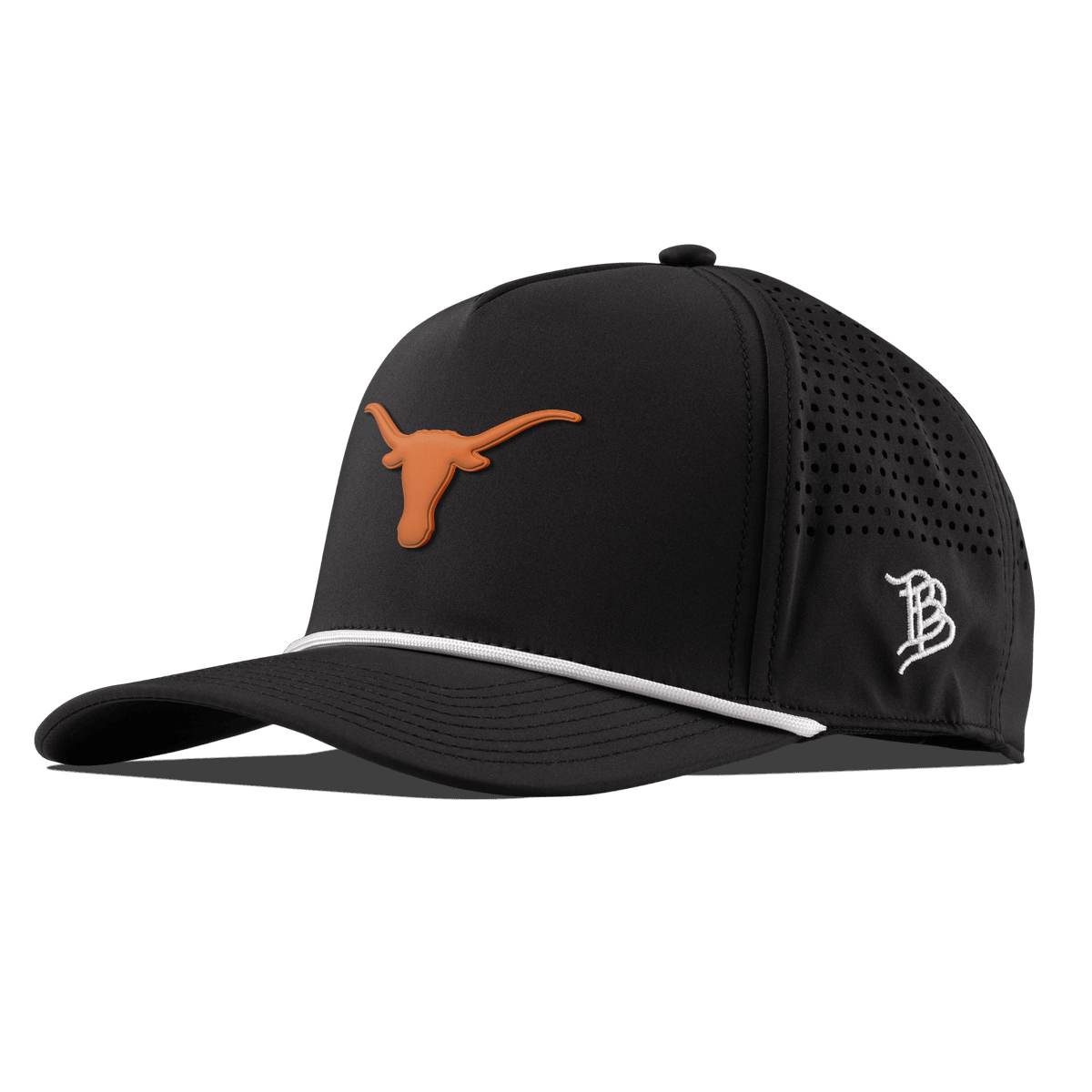 University of Texas "Texas Longhorn" Curved 5 Panel Rope Black