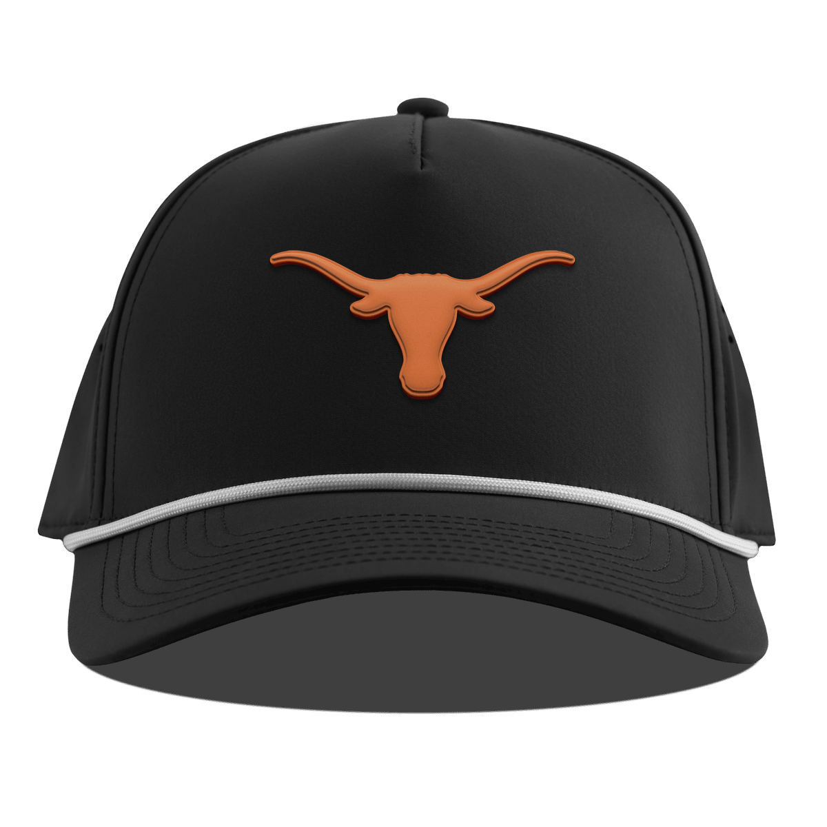University of Texas "Texas Longhorn" Curved 5 Panel Rope Black