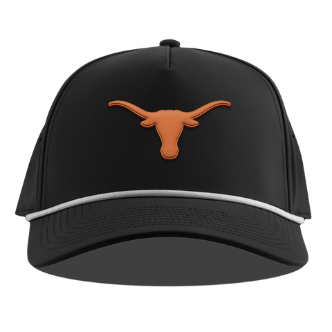 University of Texas "Texas Longhorn" Curved 5 Panel Rope Black