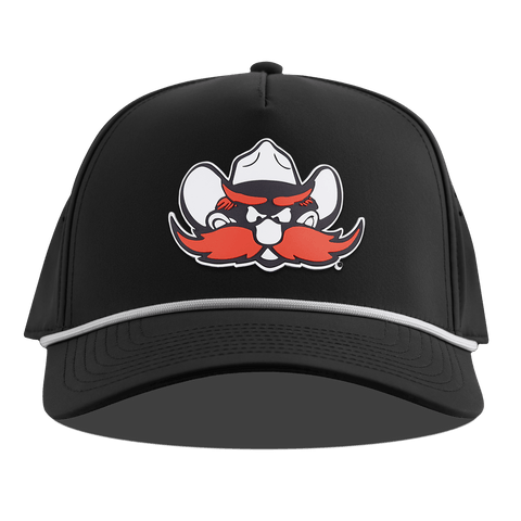 Texas Tech University "Texas Tech Raider" Curved 5 Panel Rope Black