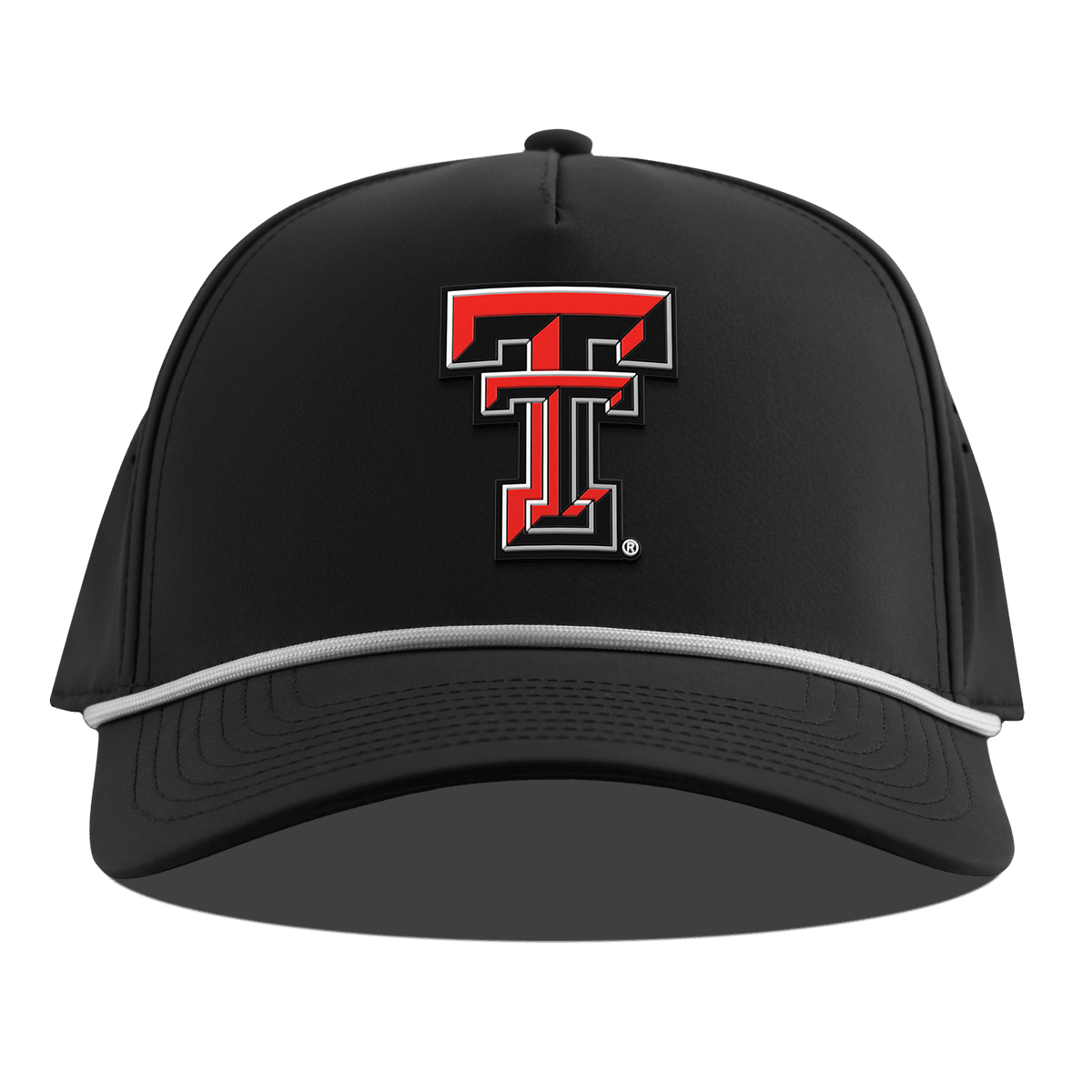 Texas Tech University "Texas Tech Team Logo" Curved 5 Panel Rope Black