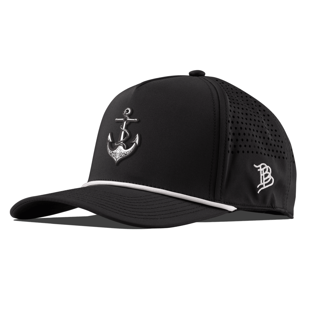 The Deeps Anchor Curved 5 Panel Rope Black