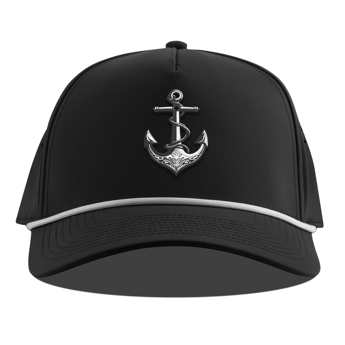 The Deeps Anchor Curved 5 Panel Rope Black