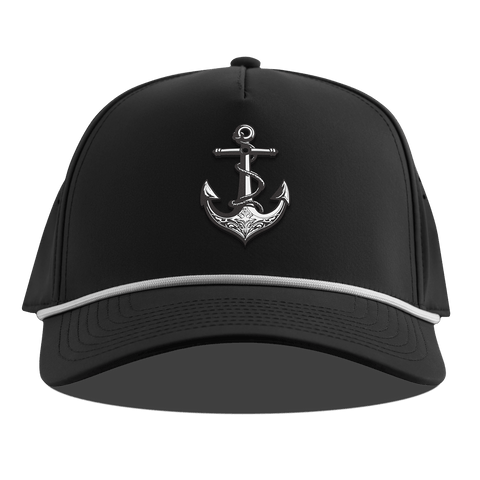 The Deeps Anchor Curved 5 Panel Rope Black