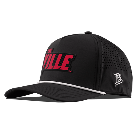 University of Louisville "The Ville Block" Curved 5 Panel Rope Black