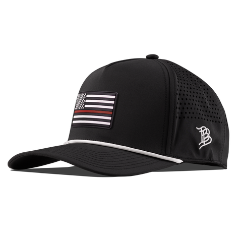 Thin Red Line PVC Curved 5 Panel Rope Black/White