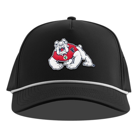 Fresno State University "TimeOut The Bulldog" Curved 5 Panel Rope Black