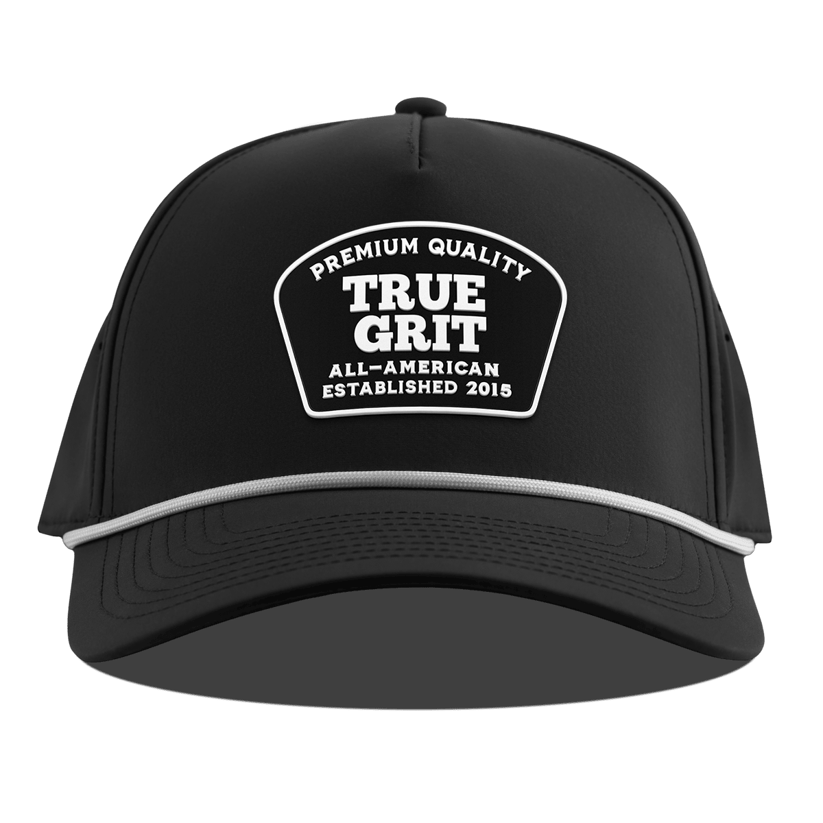 True Grit Curved 5 Panel Rope Black