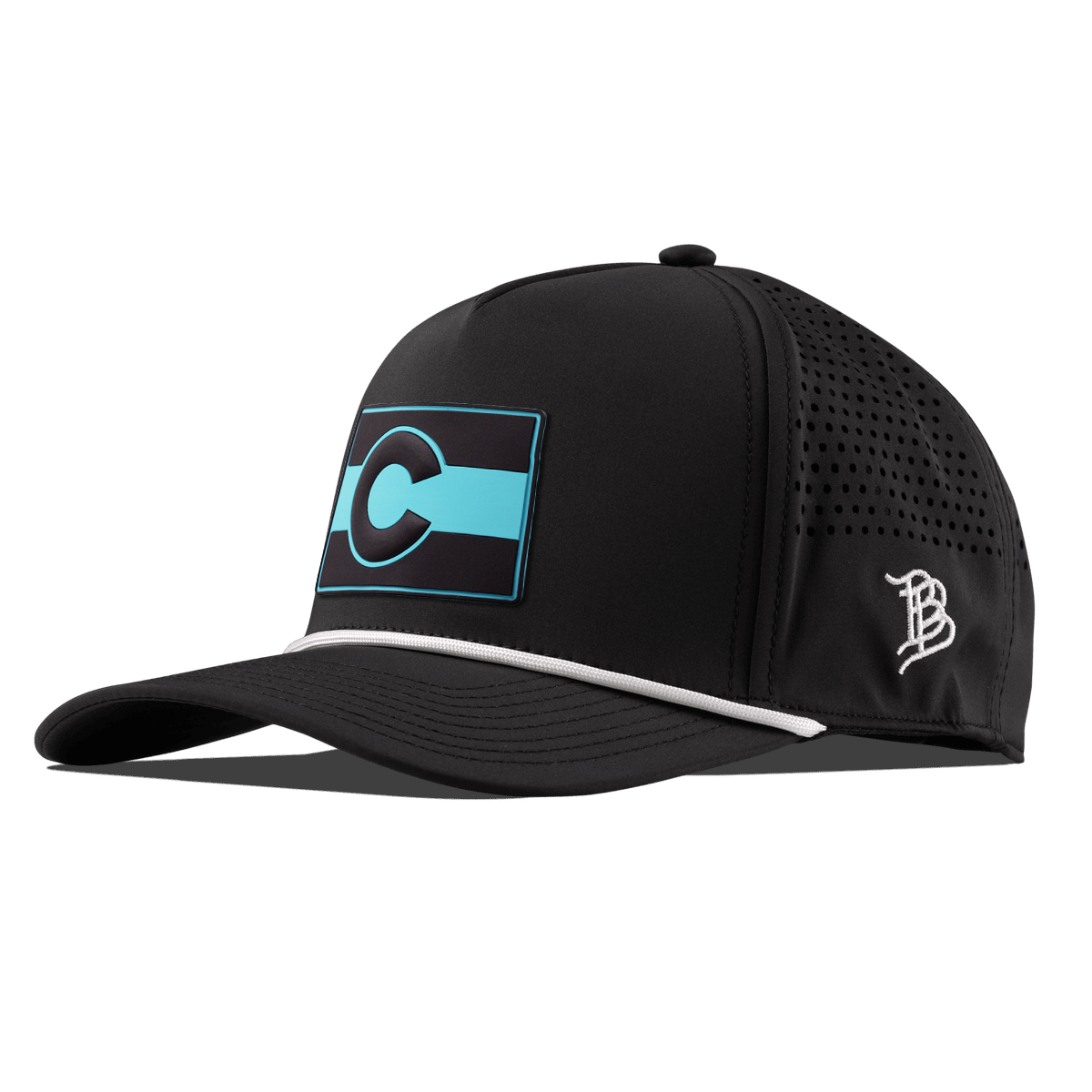 Colorado Turquoise Curved 5 Panel Rope Black/White