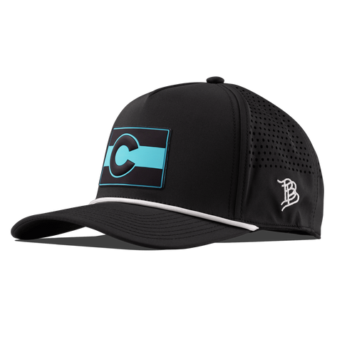 Colorado Turquoise Curved 5 Panel Rope Black/White