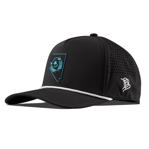 Nevada Turquoise Curved 5 Panel Rope Black/White