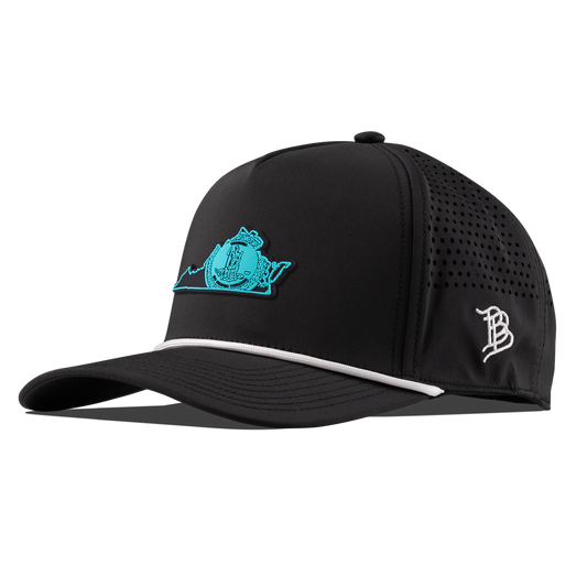 Virginia Turquoise Curved 5 Panel Rope Black/White