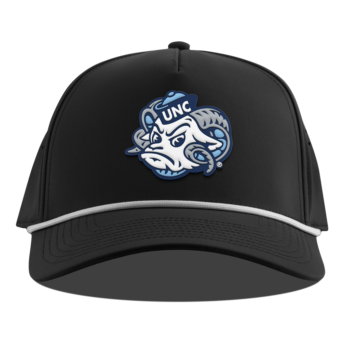 University of North Carolina "UNC Rameses" Curved 5 Panel Rope Black