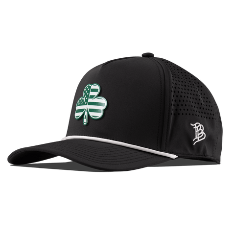 USA Shamrock Curved 5 Panel Rope Black