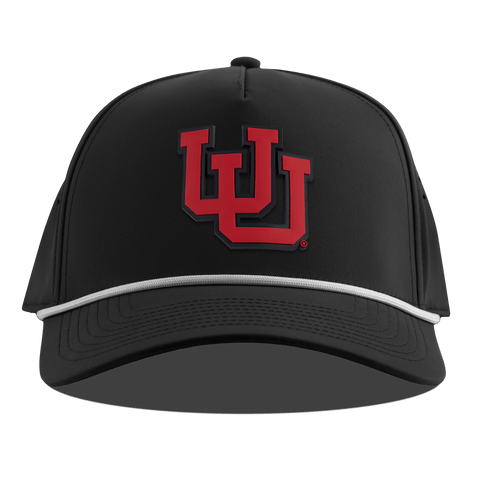 University of Utah "Utah Block" Curved 5 Panel Rope Black