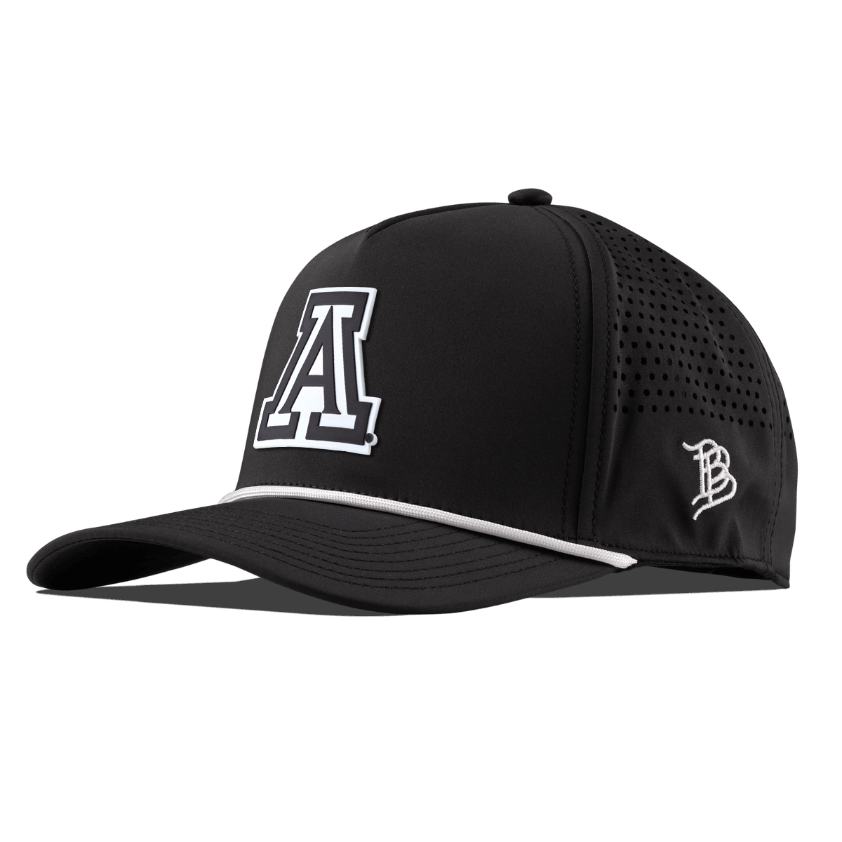 University of Arizona "Vintage Arizona Block" Curved 5 Panel Rope Black