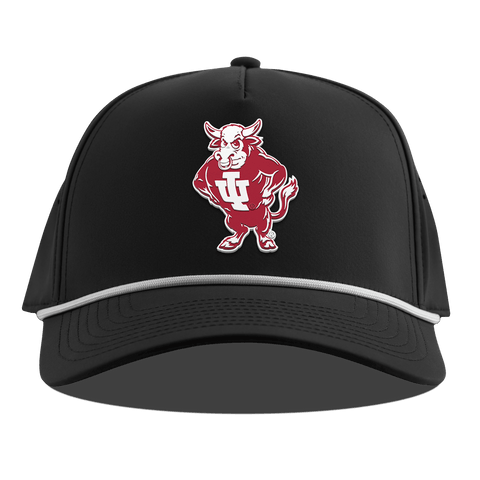 Indiana University "Vintage Bison" Curved 5 Panel Rope Black