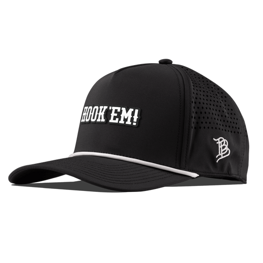 University of Texas "Vintage Hook'Em Horns" Curved 5 Panel Rope Black