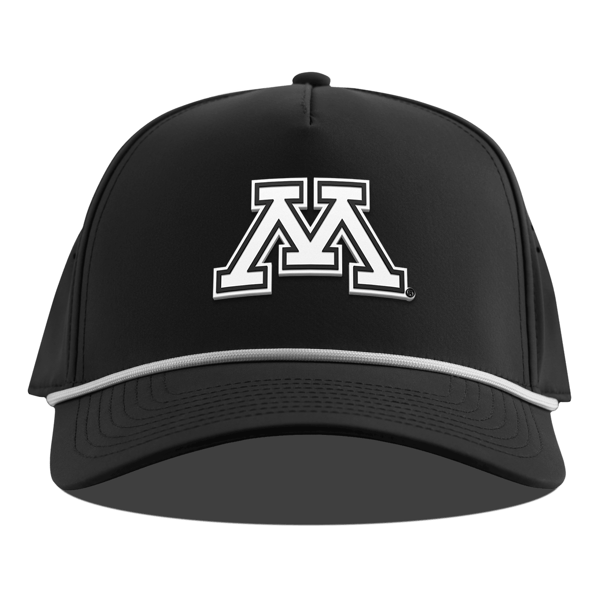 University of Minnesota "Vintage Minnesota Team Logo" Curved 5 Panel Rope Black